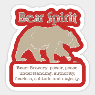 Spirit Animal-Bear Sticker